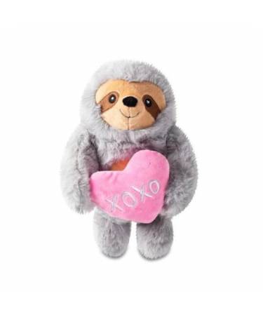 HUGS AND KISSES SLOTH, DOG SQUEAKY PLUSH TOY